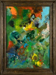 Ernesto Treccani : Siepe di fiori  - Asta Arte moderna e contemporanea  - Associazione Nazionale - Case d'Asta italiane