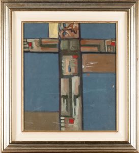 IBRAHIM KODRA : Partigiano crocifisso  - Asta Arte moderna e contemporanea  - Associazione Nazionale - Case d'Asta italiane