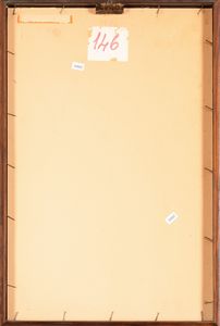 Gino Severini : Natura morta con violino e chitarra poggiata in terra  - Asta Arte moderna e contemporanea  - Associazione Nazionale - Case d'Asta italiane