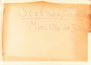 Gianfranco Ferroni : Scelba Assassino  - Asta Arte moderna e contemporanea  - Associazione Nazionale - Case d'Asta italiane