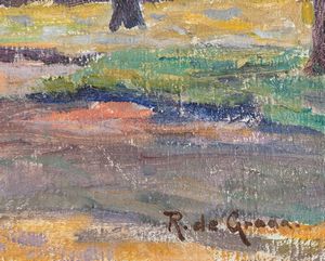 Raffaele De Grada : Castello Sforzesco  - Asta Arte moderna e contemporanea  - Associazione Nazionale - Case d'Asta italiane