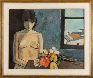 Charles Levier : Nu aux Fleurs  - Asta Arte moderna e contemporanea  - Associazione Nazionale - Case d'Asta italiane