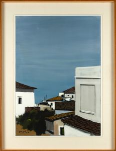 Enotrio Pugliese : Tetti a Pizzo  - Asta Arte moderna e contemporanea  - Associazione Nazionale - Case d'Asta italiane