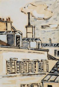 Orfeo Tamburi - Tetti di Parigi