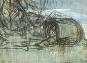 Riccardo Tommasi Ferroni : Interno di Palazzo Borghese  - Asta Arte moderna e contemporanea  - Associazione Nazionale - Case d'Asta italiane