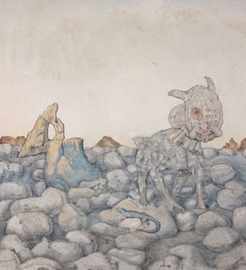 Carlo Guarienti : Rebus per un viaggiatore medievale  - Asta Arte moderna e contemporanea  - Associazione Nazionale - Case d'Asta italiane