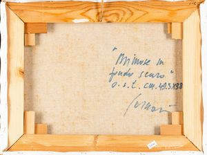 Franco Sarnari : Mimose su sfondo scuro  - Asta Arte moderna e contemporanea  - Associazione Nazionale - Case d'Asta italiane