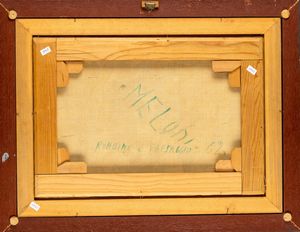 Gino Meloni : Rondine e paesaggio  - Asta Arte moderna e contemporanea  - Associazione Nazionale - Case d'Asta italiane