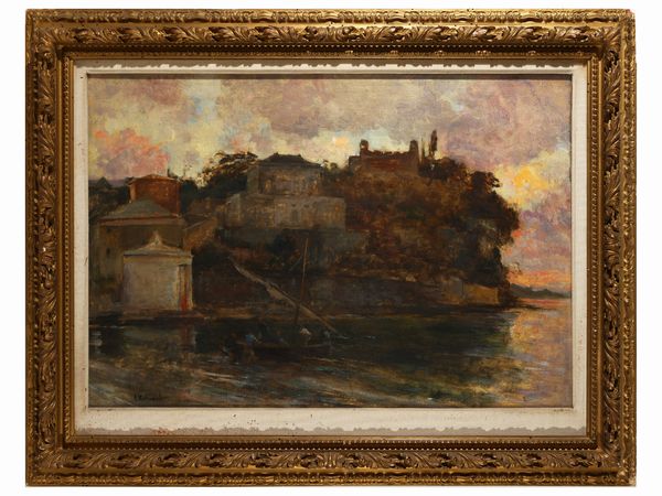 Alphons Hollaender : Sestri Levante Villa Piuma  - Asta La Collezione Bendinelli - Associazione Nazionale - Case d'Asta italiane