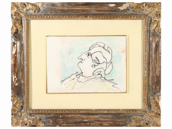 MINO MACCARI : Personaggio  - Asta La Collezione Bendinelli - Associazione Nazionale - Case d'Asta italiane