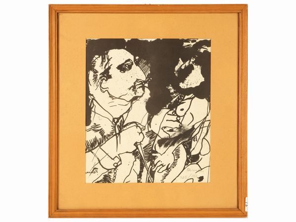 Lotto di grafica: Fernando Farulli, Renzo Vespignani e Xavier Bueno  - Asta La Collezione Bendinelli - Associazione Nazionale - Case d'Asta italiane