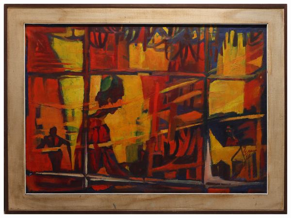 Dino Grassi : Fabbrica di lampadari 1964  - Asta La Collezione Bendinelli - Associazione Nazionale - Case d'Asta italiane