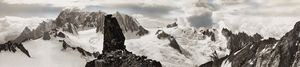 Eugenio Pocchiola - Veduta panoramica della catena del Monte Bianco