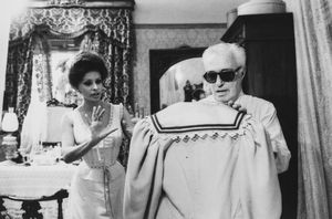 TAZIO SECCHIAROLI - Vittorio De Sica e Sophia Loren in Il viaggio
