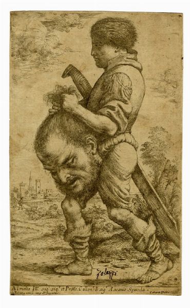 GIUSEPPE CALETTI (DETTO IL CREMONESE) : Davide che guarda la testa di Golia / David trasporta la testa di Golia sorreggendola per i capelli / Decollazione di Giovanni il Battista.  - Asta Arte Antica, Moderna e Contemporanea - Associazione Nazionale - Case d'Asta italiane