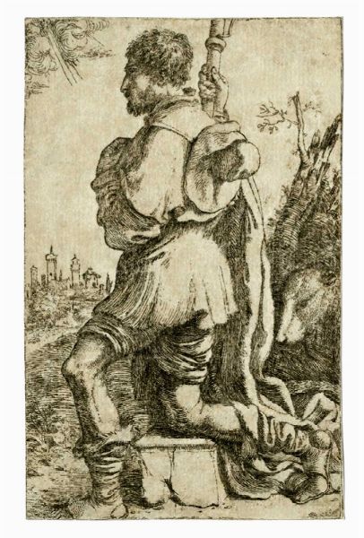 GIUSEPPE CALETTI (DETTO IL CREMONESE) : San Rocco.  - Asta Arte Antica, Moderna e Contemporanea - Associazione Nazionale - Case d'Asta italiane