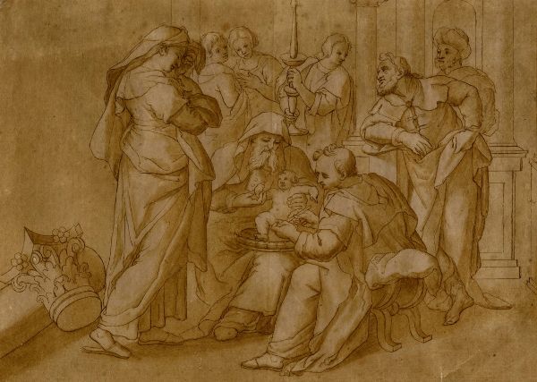 MAARTEN VOS, DE : Circoncisione di san Giovanni.  - Asta Arte Antica, Moderna e Contemporanea - Associazione Nazionale - Case d'Asta italiane