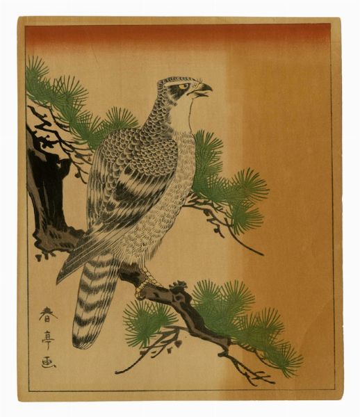 NAKAYAMA SGAKUD : Jurin tsubaki (Zigolo di canna e camelia).  - Asta Arte Antica, Moderna e Contemporanea - Associazione Nazionale - Case d'Asta italiane