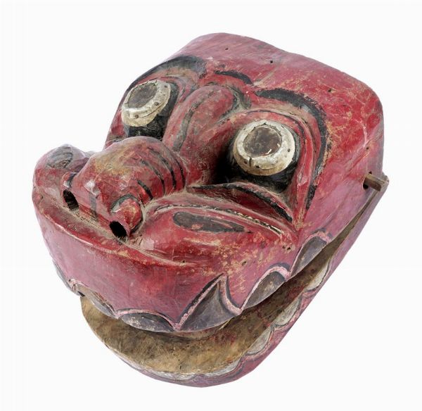 Grande maschera wayang-topeng.  - Asta Arte Antica, Moderna e Contemporanea - Associazione Nazionale - Case d'Asta italiane