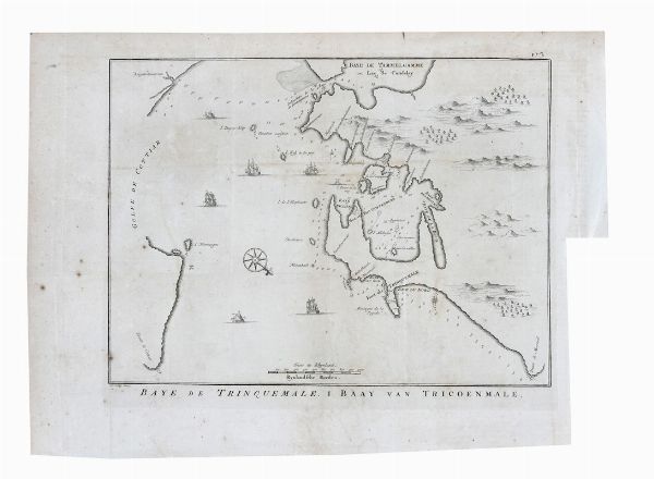 JACQUES NICOLAS BELLIN : Baye de Trinquemale / Carte Des Pais Habits par les Samojedes et Ostiacs / Carte de la Tartarie  Occidentale /Carte de la Coste d'Angola / Veue du Cap Mesurado.  - Asta Arte Antica, Moderna e Contemporanea - Associazione Nazionale - Case d'Asta italiane
