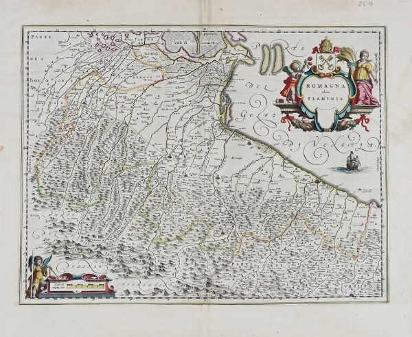 Willem Janszoon Blaeu : Romagna olim Flaminia.  - Asta Arte Antica, Moderna e Contemporanea - Associazione Nazionale - Case d'Asta italiane