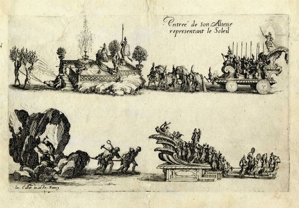 Jacques Callot : Le Combat a la Barrire / Le bras arm sans banderole.  - Asta Arte Antica, Moderna e Contemporanea - Associazione Nazionale - Case d'Asta italiane