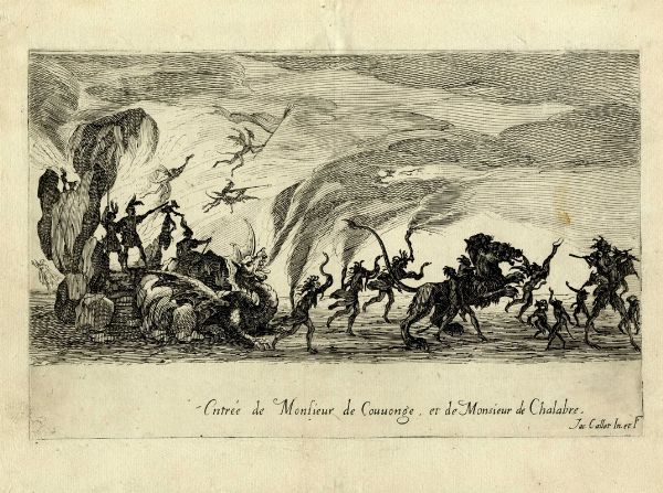 Jacques Callot : Le Combat a la Barrire / Le bras arm sans banderole.  - Asta Arte Antica, Moderna e Contemporanea - Associazione Nazionale - Case d'Asta italiane