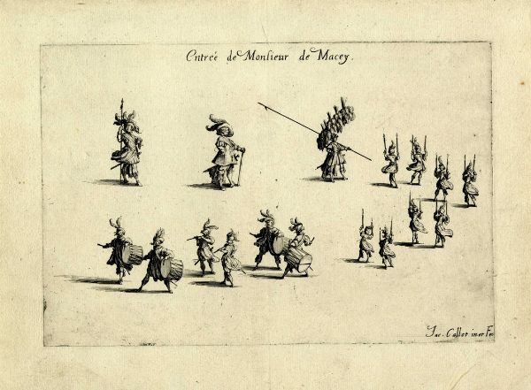 Jacques Callot : Le Combat a la Barrire / Le bras arm sans banderole.  - Asta Arte Antica, Moderna e Contemporanea - Associazione Nazionale - Case d'Asta italiane