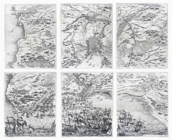 Jacques Callot : Si�ge de la Rochelle.  - Asta Arte Antica, Moderna e Contemporanea - Associazione Nazionale - Case d'Asta italiane