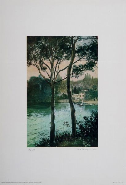 HUBERT CLERGET : La Villa Pallavicini a Pegli.  - Asta Arte Antica, Moderna e Contemporanea - Associazione Nazionale - Case d'Asta italiane