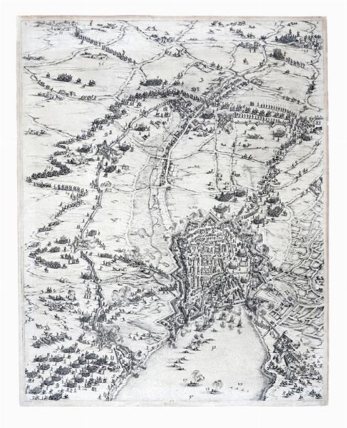 Jacques Callot : Si�ge de la Rochelle.  - Asta Arte Antica, Moderna e Contemporanea - Associazione Nazionale - Case d'Asta italiane