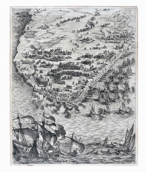 Jacques Callot : Si�ge de la Rochelle.  - Asta Arte Antica, Moderna e Contemporanea - Associazione Nazionale - Case d'Asta italiane