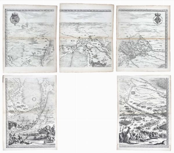 Jacques Callot : Tabula Obsidionis Bredanae / Le Sige de Breda.  - Asta Arte Antica, Moderna e Contemporanea - Associazione Nazionale - Case d'Asta italiane