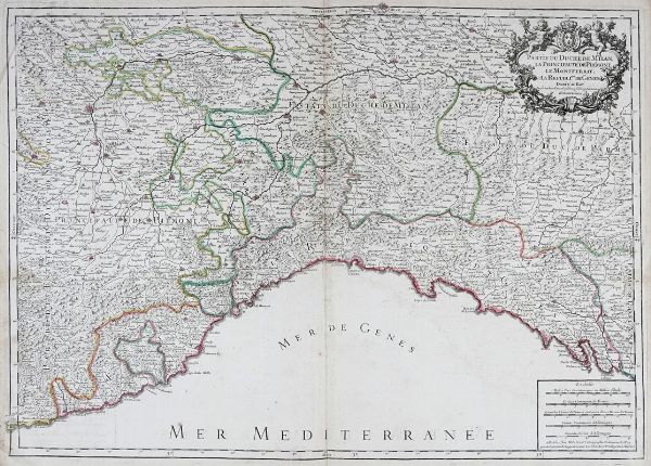 HUBERT JAILLOT : Partie du Duch de Milan, La Principaut de Pimont, le Montferrat et la Rpublique de Genes. Dedi au Roy...  - Asta Arte Antica, Moderna e Contemporanea - Associazione Nazionale - Case d'Asta italiane