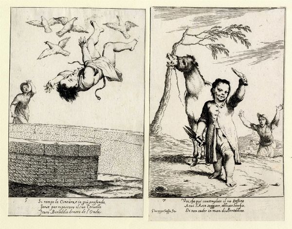 GIUSEPPE MARIA CRESPI (DETTO LO SPAGNOLO) : Bertoldo, Bertoldino e Cacasenno.  - Asta Arte Antica, Moderna e Contemporanea - Associazione Nazionale - Case d'Asta italiane