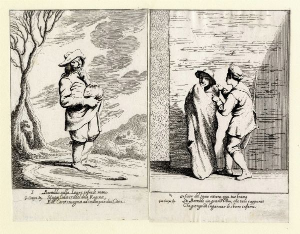 GIUSEPPE MARIA CRESPI (DETTO LO SPAGNOLO) : Bertoldo, Bertoldino e Cacasenno.  - Asta Arte Antica, Moderna e Contemporanea - Associazione Nazionale - Case d'Asta italiane