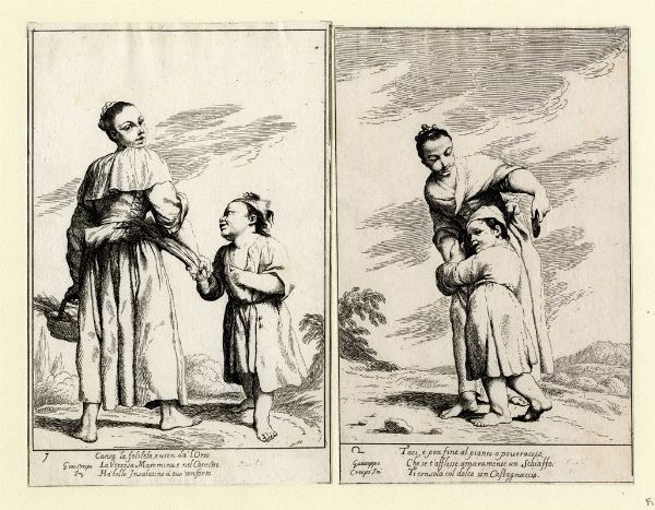 GIUSEPPE MARIA CRESPI (DETTO LO SPAGNOLO) : Bertoldo, Bertoldino e Cacasenno.  - Asta Arte Antica, Moderna e Contemporanea - Associazione Nazionale - Case d'Asta italiane