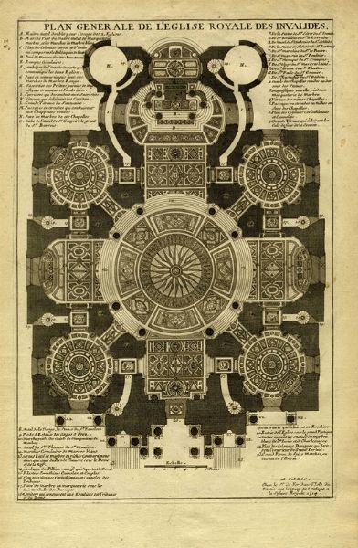 NICOLAS DE FER : Description de la machine de Marly / Description de l'Hotel roal des Invalides.  - Asta Arte Antica, Moderna e Contemporanea - Associazione Nazionale - Case d'Asta italiane
