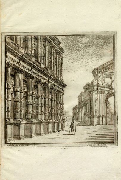 FERDINANDO GALLI BIBIENA : Sette tavole da Disegni delle Scene, che Seruano alle due opere, che si - rappresentano l?anno corente nel Reggio Teatro di - Torino inuenzioni di Ferdinando Bibiena, Architetto e Pitore - del Ser:mo Sig.rr Duca di Parma ...  - Asta Arte Antica, Moderna e Contemporanea - Associazione Nazionale - Case d'Asta italiane