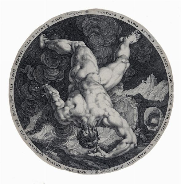 HENDRIK GOLTZIUS : Tantalo.  - Asta Arte Antica, Moderna e Contemporanea - Associazione Nazionale - Case d'Asta italiane