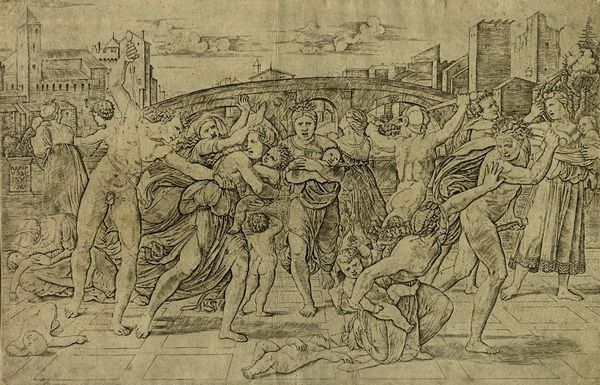 MARCANTONIO RAIMONDI : La strage degli innocenti con il pino.  - Asta Arte Antica, Moderna e Contemporanea - Associazione Nazionale - Case d'Asta italiane