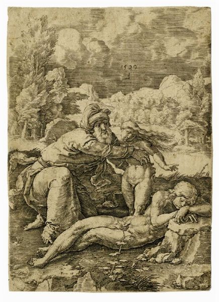 LUCAS VAN LEYDEN : La creazione di Eva.  - Asta Arte Antica, Moderna e Contemporanea - Associazione Nazionale - Case d'Asta italiane