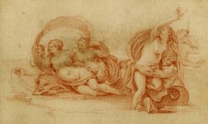 FRANCESCO ALBANI - Nereidi e tritoni.