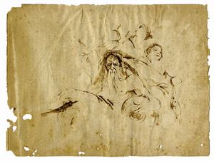 FRANCESCO SALVATORE FONTEBASSO - Studio per divinit fluviale.