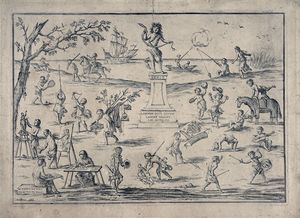 GIUSEPPE MARIA MITELLI - Genio. Laborem ocio, ocium labore variat.