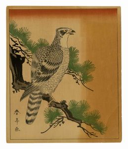 NAKAYAMA SGAKUD : Jurin tsubaki (Zigolo di canna e camelia).  - Asta Arte Antica, Moderna e Contemporanea - Associazione Nazionale - Case d'Asta italiane