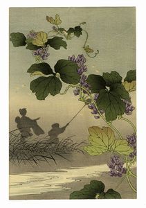 NAKAYAMA SGAKUD : Jurin tsubaki (Zigolo di canna e camelia).  - Asta Arte Antica, Moderna e Contemporanea - Associazione Nazionale - Case d'Asta italiane