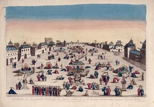 Georg Balthasar Probst : T'Keysers Hof van binnen in Pekin (L'Interiore del Palazzo del Imperatore di China a Peking) / Porcellyne Tooren van Nanking (Il Torre di Porcellana a Nanking).  - Asta Arte Antica, Moderna e Contemporanea - Associazione Nazionale - Case d'Asta italiane