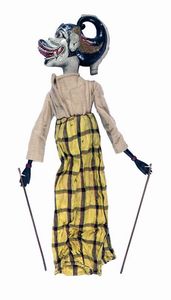 Tre burattini wayang-golek.  - Asta Arte Antica, Moderna e Contemporanea - Associazione Nazionale - Case d'Asta italiane