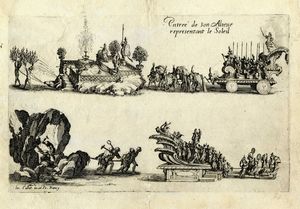 Jacques Callot : Le Combat a la Barrire / Le bras arm sans banderole.  - Asta Arte Antica, Moderna e Contemporanea - Associazione Nazionale - Case d'Asta italiane